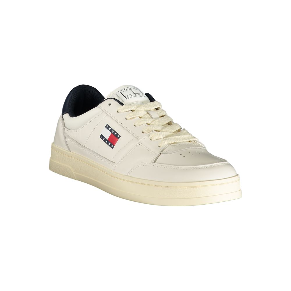 TOMMY HILFIGER - SNEAKERS HOMME BLANCHES EN CUIR | COLLEKT PARIS