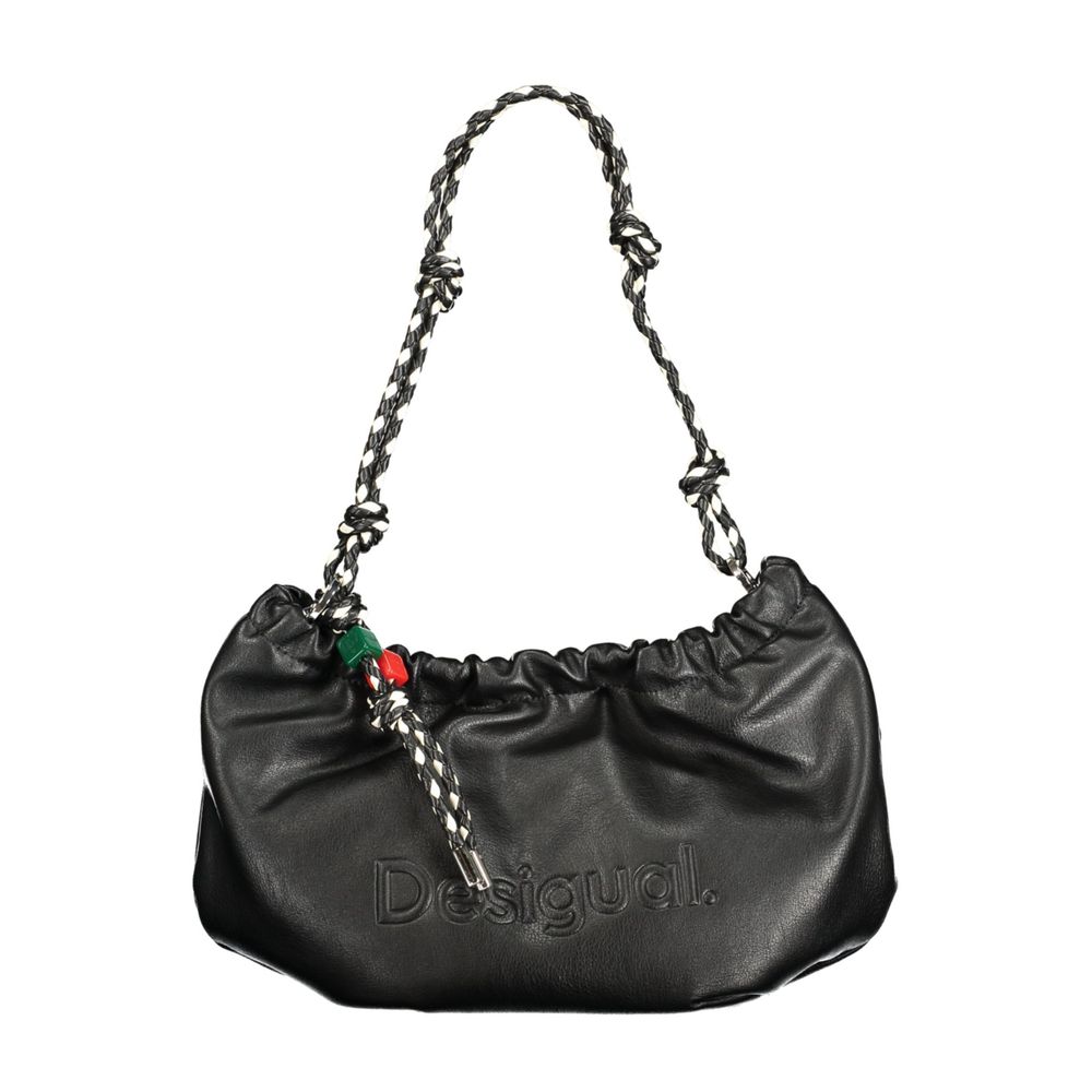 DESIGUAL - SAC À MAIN FEMME HALF LOGO WAVERLY NOIR | COLLEKT PARIS