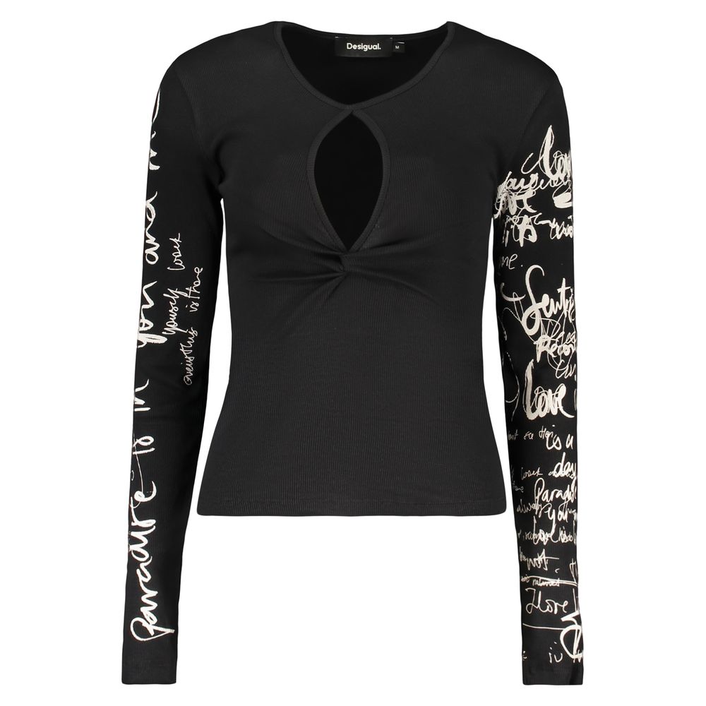 DESIGUAL - T-SHIRT FEMME NOIR NALA | COLLEKT PARIS