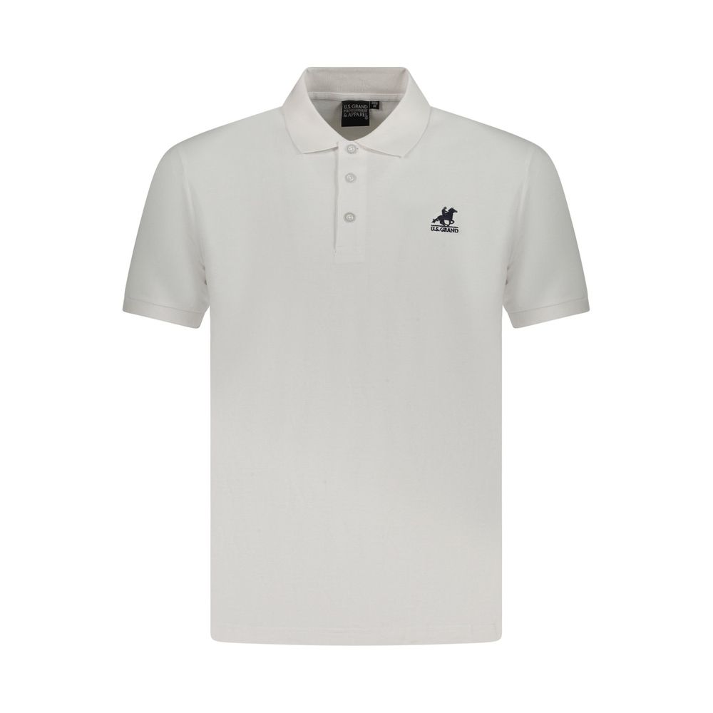 U.S. GRAND - POLO HOMME BLANC LOGO BRODÉ | COLLEKT PARIS