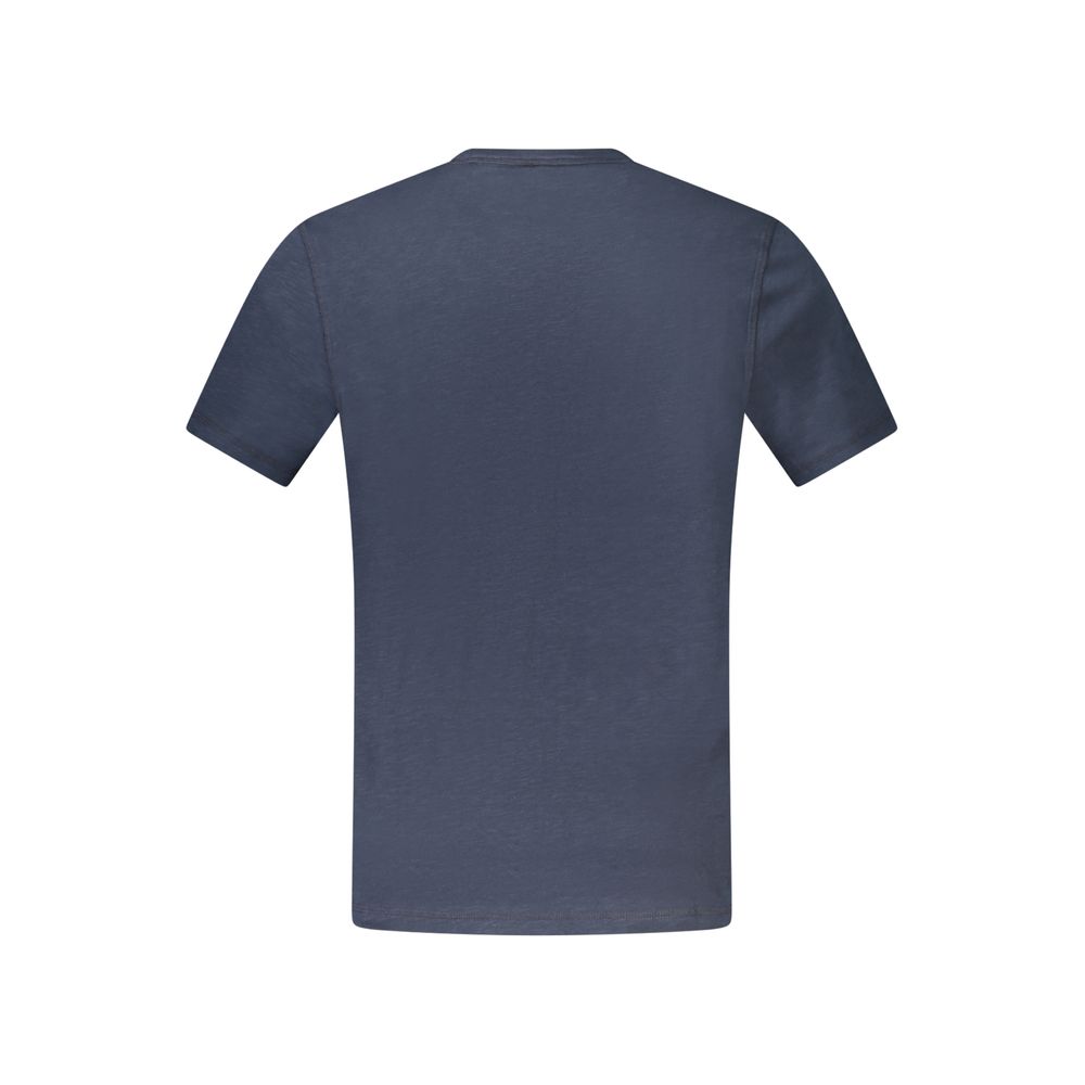 BOSS - T-SHIRT HOMME BLEU LOGO IMPRIMÉ | COLLEKT PARIS