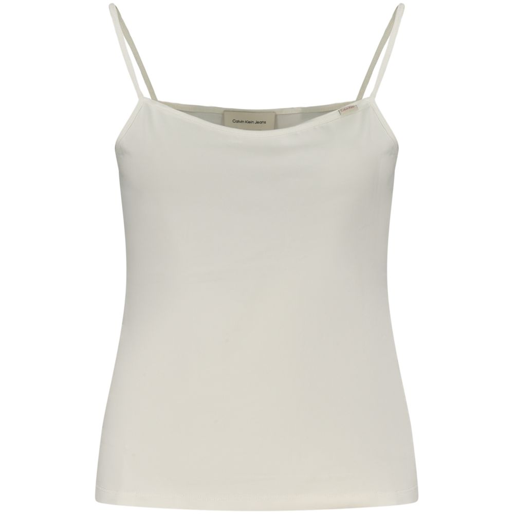 CALVIN KLEIN - DÉBARDEUR FEMME BLANC EN COTON | COLLEKT PARIS