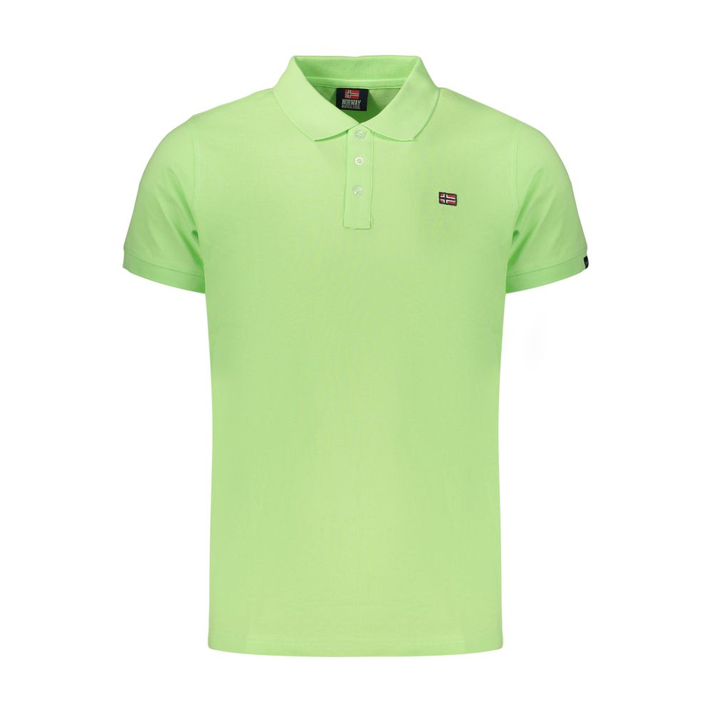 NORWAY 1963 - POLO HOMME VERT LOGO APPLIQUÉ | COLLEKT PARIS