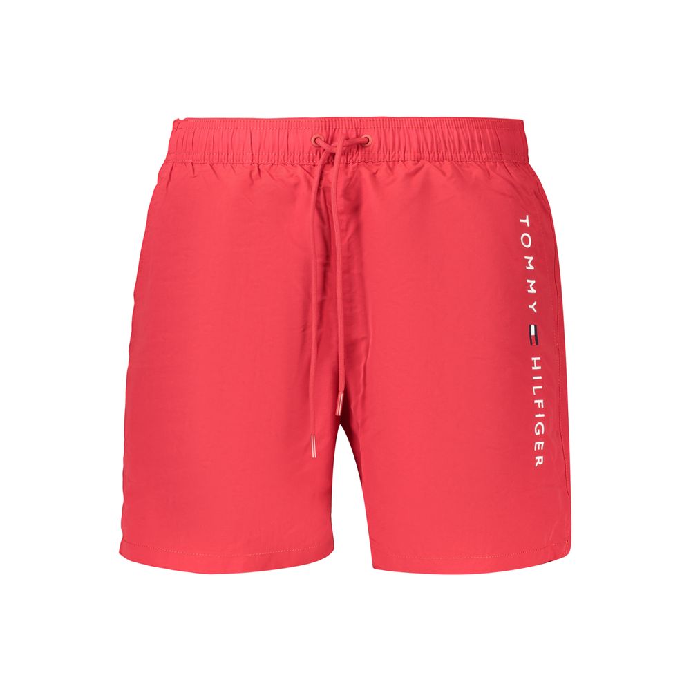 TOMMY HILFIGER - SHORT DE BAIN HOMME ROUGE | COLLEKT PARIS