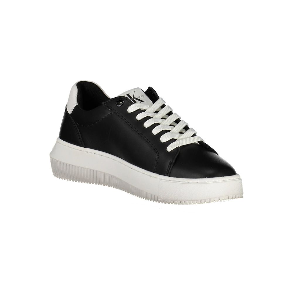 CALVIN KLEIN - SNEAKERS FEMME NOIRES EN CUIR | COLLEKT PARIS