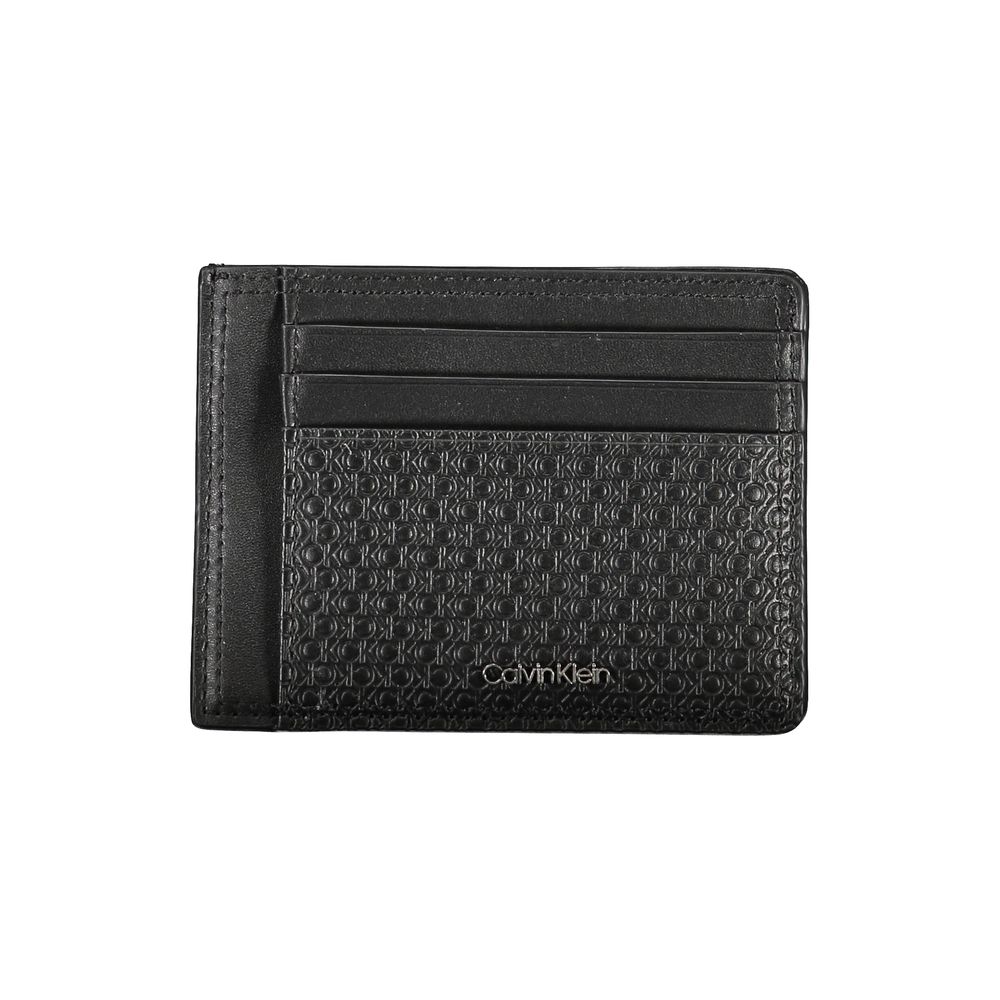 CALVIN KLEIN - PORTE-MONNAIE NOIR EN CUIR AVEC PORTE-CARTES | COLLEKT PARIS