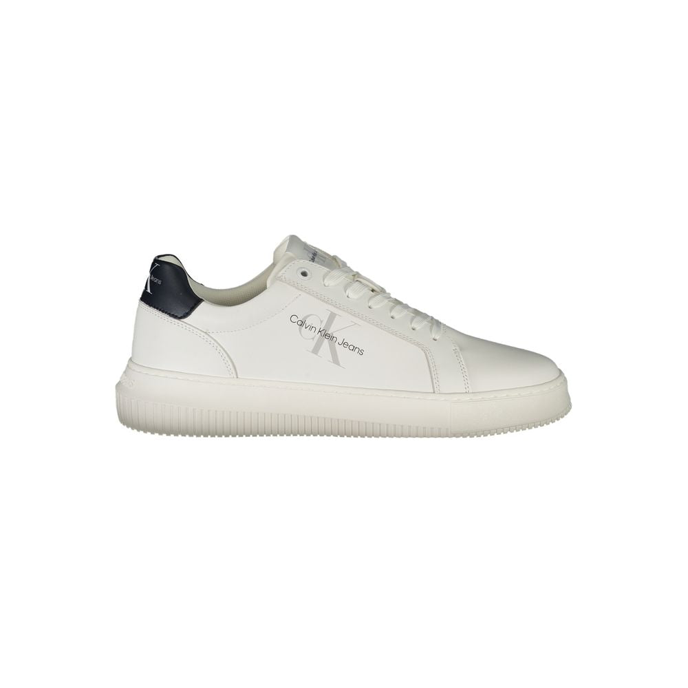 CALVIN KLEIN JEANS - SNEAKERS HOMME BLANCHES CHUNKY CUPSOLE | COLLEKT PARIS
