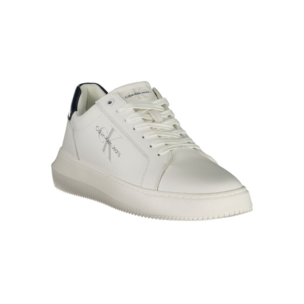 CALVIN KLEIN JEANS - SNEAKERS HOMME BLANCHES CHUNKY CUPSOLE | COLLEKT PARIS