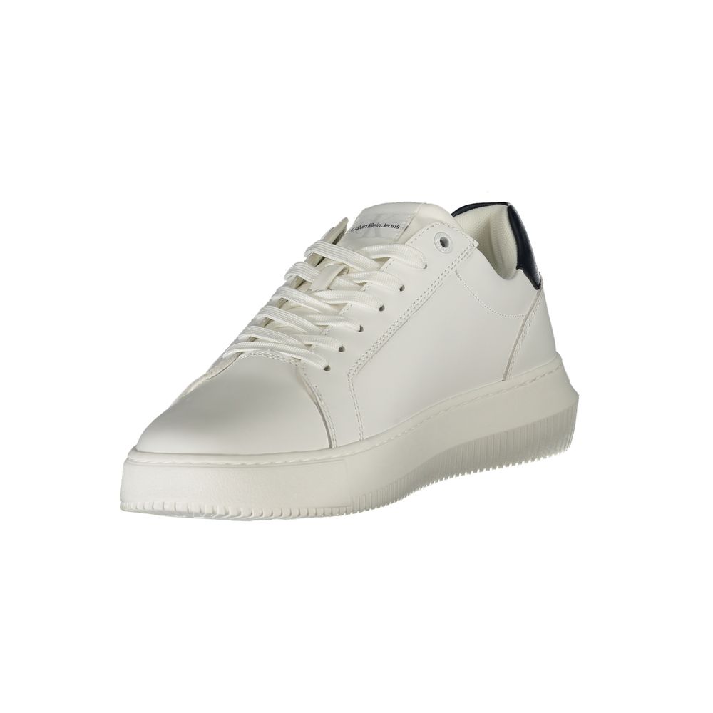 CALVIN KLEIN JEANS - SNEAKERS HOMME BLANCHES CHUNKY CUPSOLE | COLLEKT PARIS