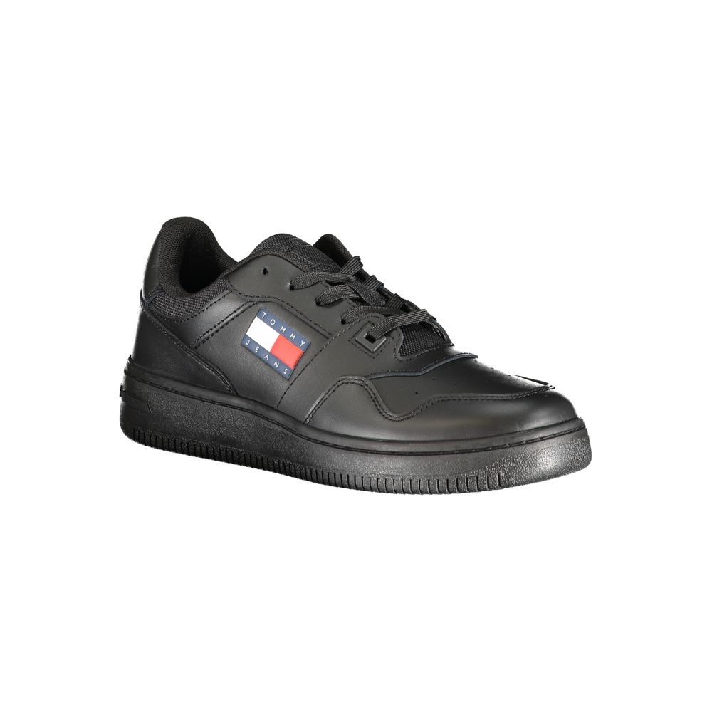 TOMMY HILFIGER - SNEAKERS FEMME NOIRES EN CUIR | COLLEKT PARIS