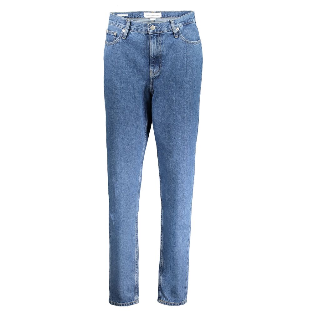 CALVIN KLEIN - JEAN MOM FEMME BLEU | COLLEKT PARIS