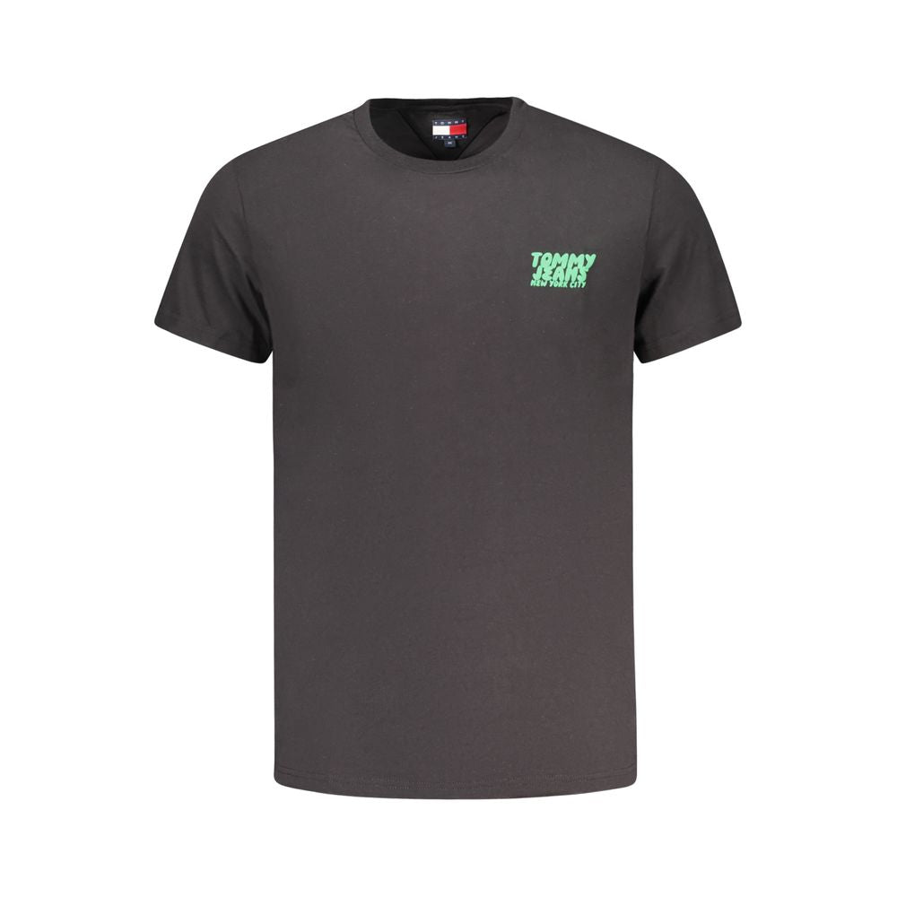 TOMMY HILFIGER - T-SHIRT HOMME NOIR EN COTON | COLLEKT PARIS
