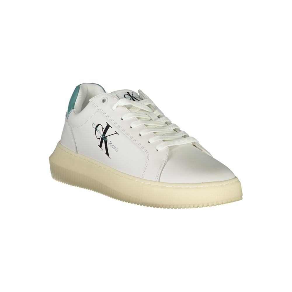 CALVIN KLEIN - SNEAKERS HOMME BLANCHES EN CUIR | COLLEKT PARIS