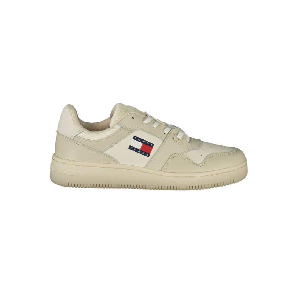 TOMMY HILFIGER - SNEAKERS HOMME BEIGES EN CUIR | COLLEKT PARIS