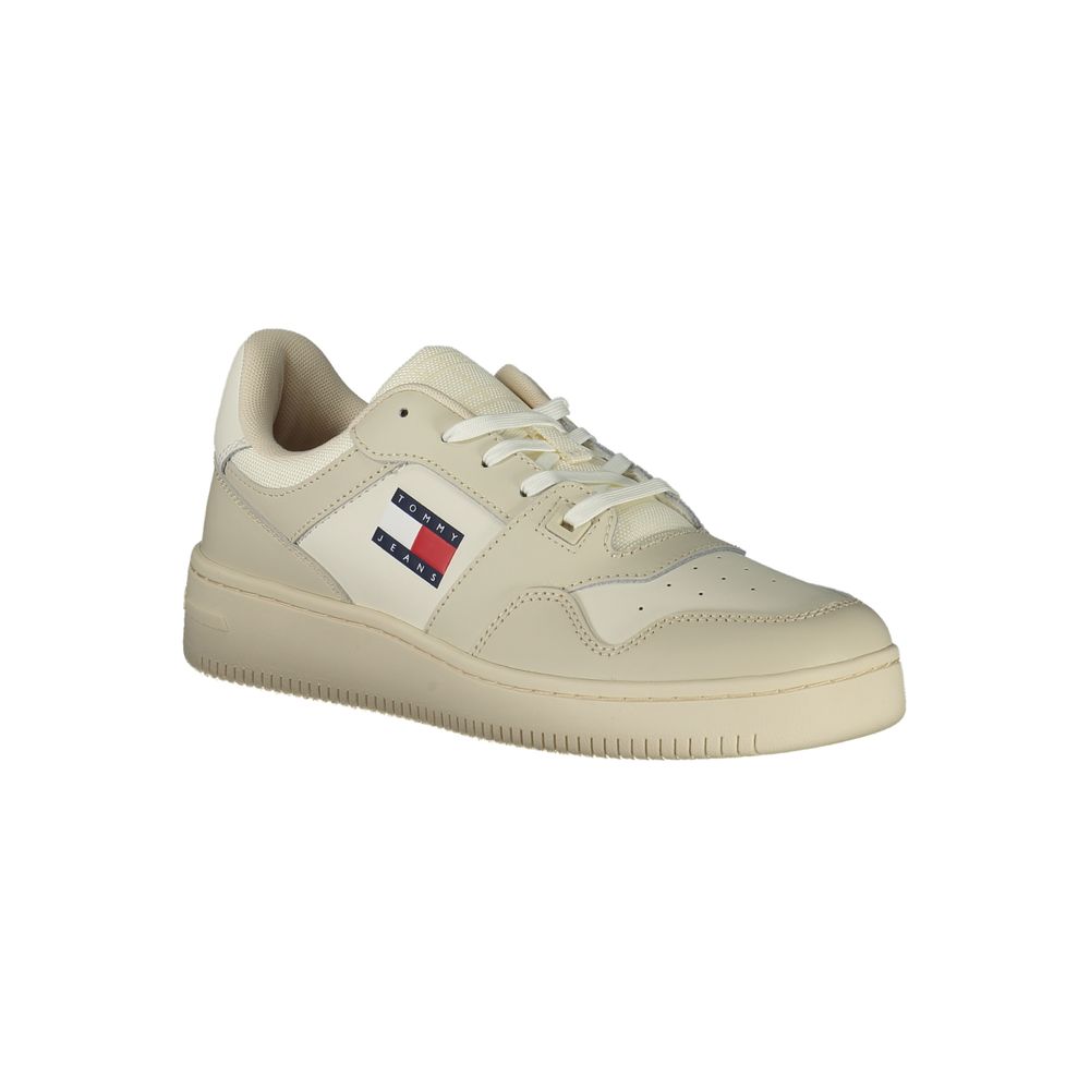 TOMMY HILFIGER - SNEAKERS HOMME BEIGES EN CUIR | COLLEKT PARIS