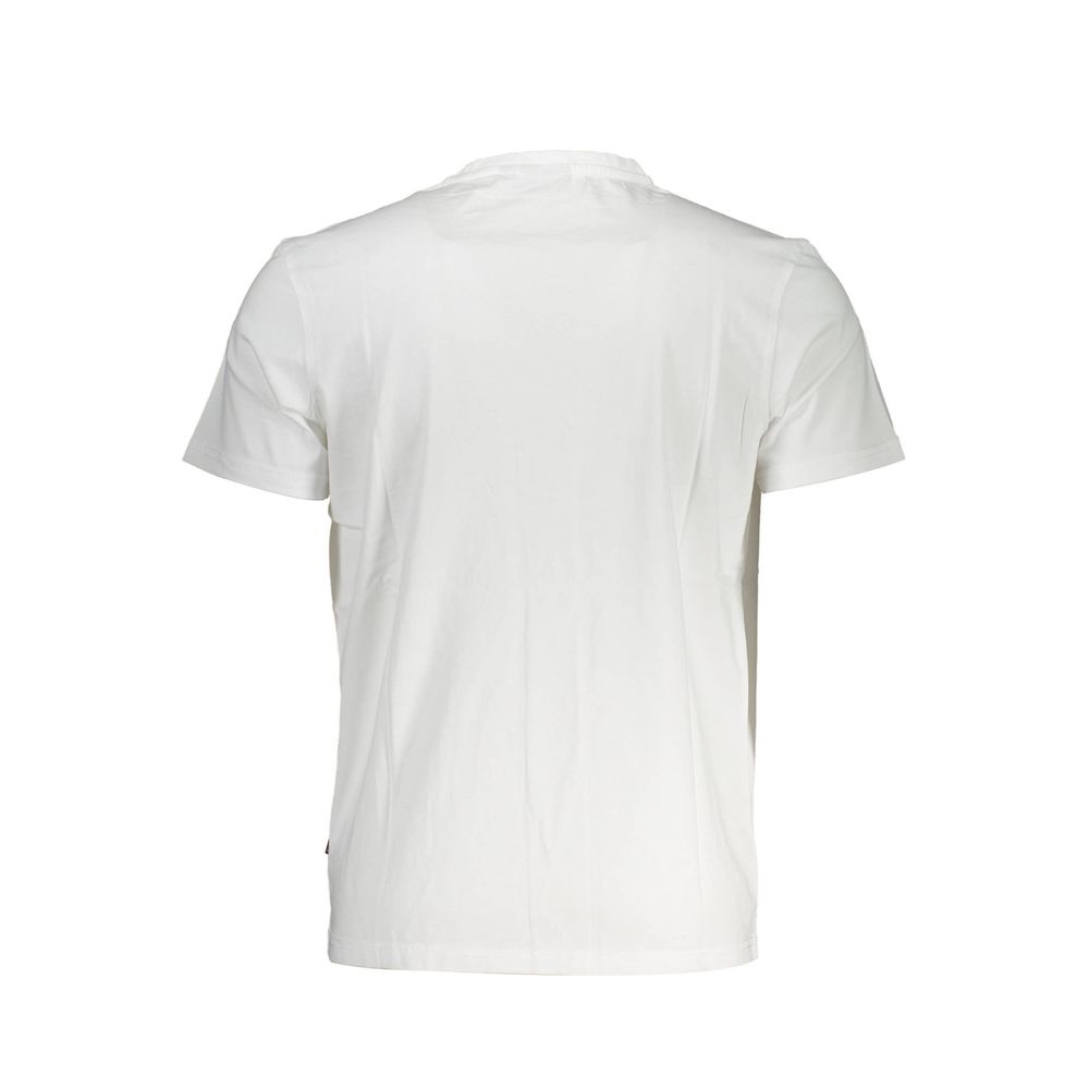 NAPAPIJRI - T-SHIRT HOMME BLANC LOGO BRODÉ | COLLEKT PARIS