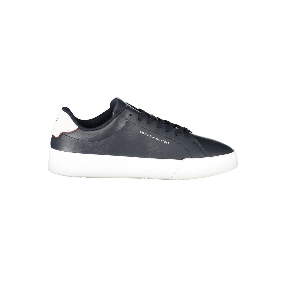 TOMMY HILFIGER - SNEAKERS HOMME BLEUES EN CUIR | COLLEKT PARIS