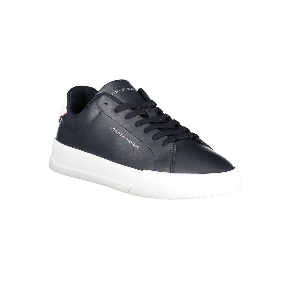 TOMMY HILFIGER - SNEAKERS HOMME BLEUES EN CUIR | COLLEKT PARIS