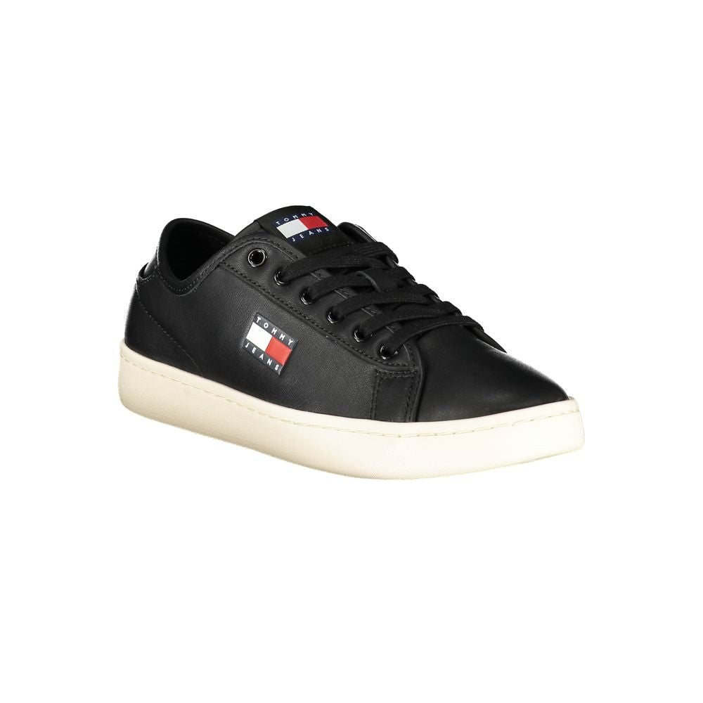 TOMMY HILFIGER - SNEAKERS FEMME NOIRES EN CUIR | COLLEKT PARIS