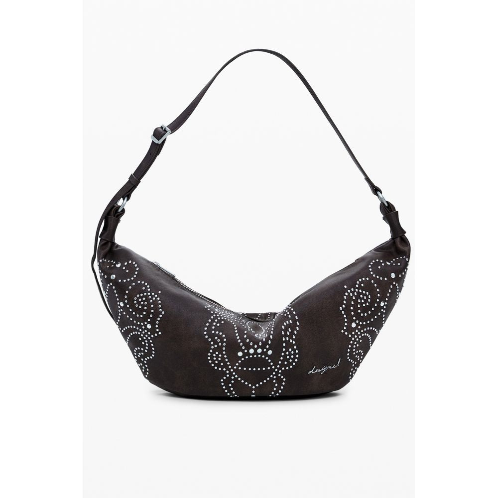 DESIGUAL - SAC À MAIN FEMME MARRON MUNSTER POKER FACE | COLLEKT PARIS
