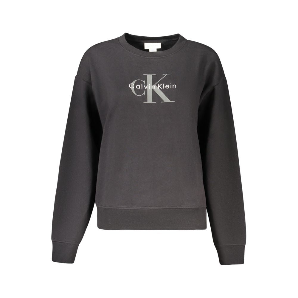 CALVIN KLEIN - SWEATSHIRT FEMME NOIR EN COTON | COLLEKT PARIS