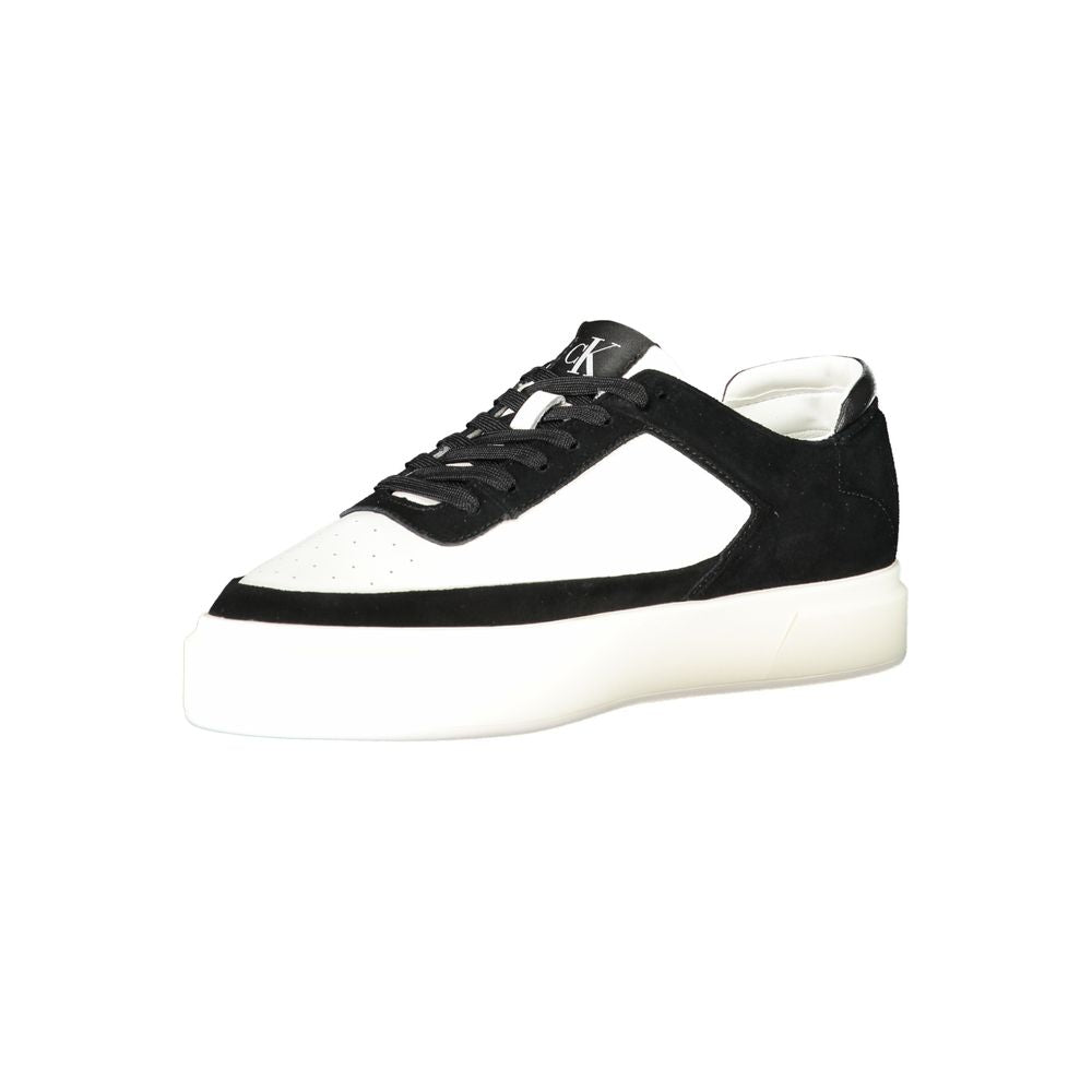 CALVIN KLEIN - SNEAKERS HOMME BLANCHES À DÉTAILS NOIRS | COLLEKT PARIS
