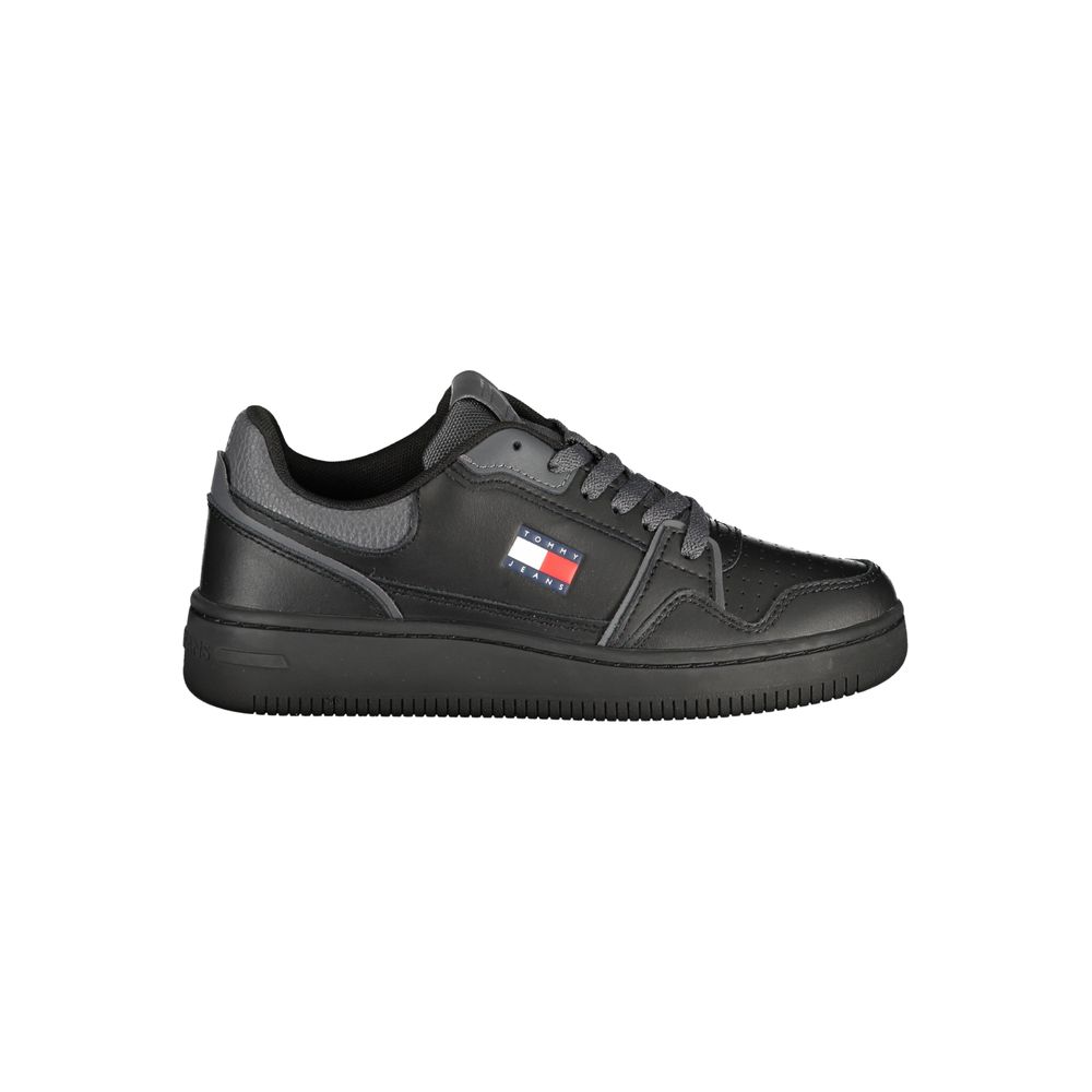 TOMMY HILFIGER - SNEAKERS FEMME NOIRES À DÉTAILS GRIS | COLLEKT PARIS
