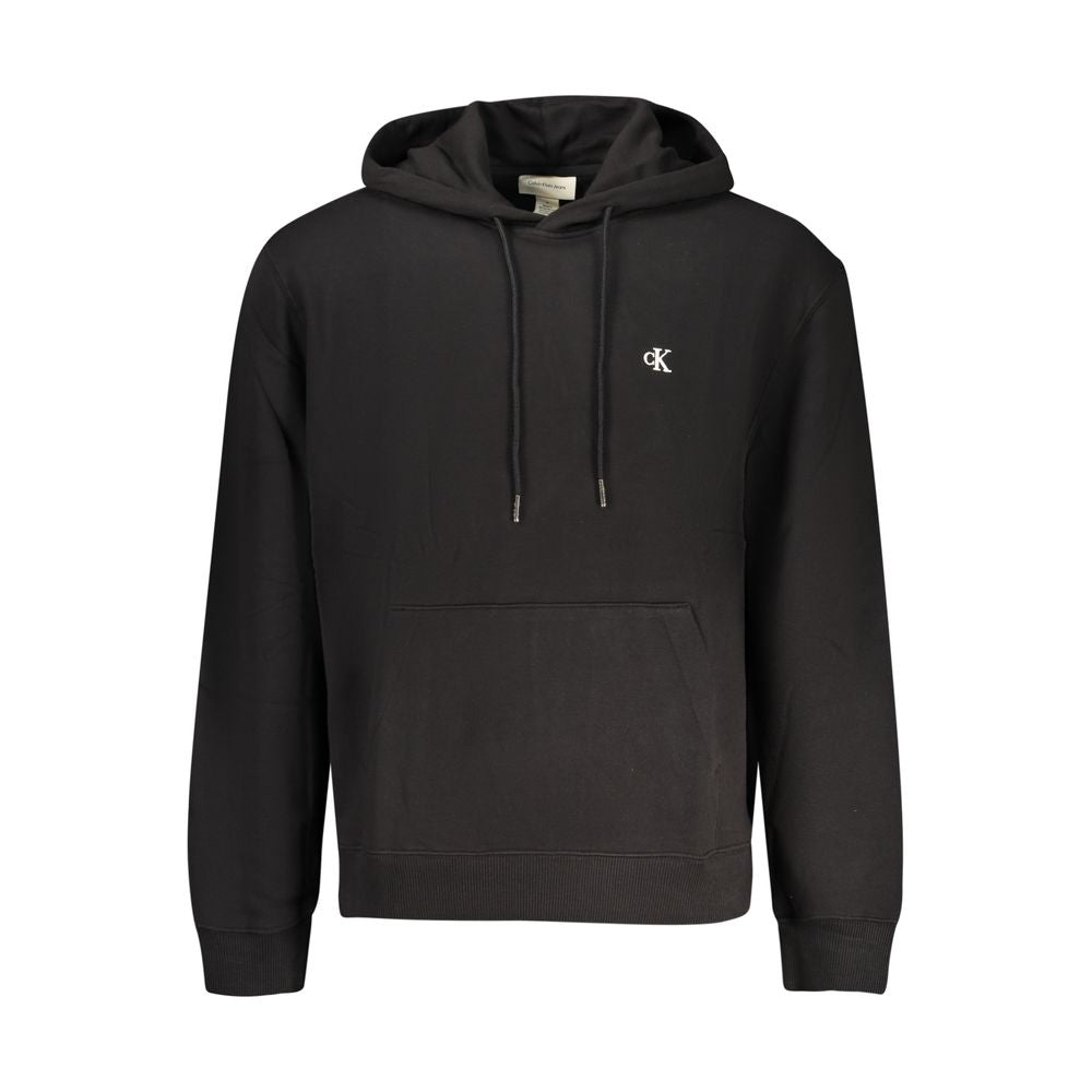 CALVIN KLEIN - SWEAT À CAPUCHE HOMME NOIR EN COTON | COLLEKT PARIS