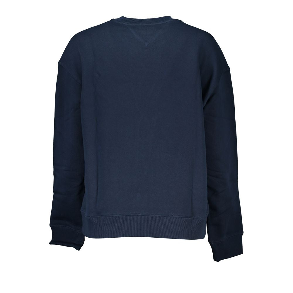 TOMMY HILFIGER - SWEAT FEMME BLEU LOGO APPLIQUÉ | COLLEKT PARIS