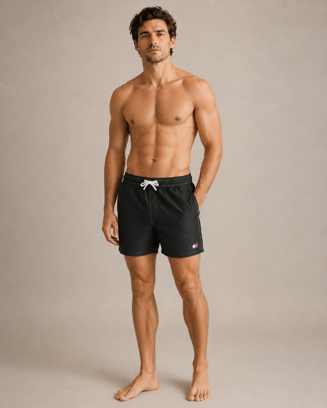 TOMMY HILFIGER - SHORT DE BAIN HOMME NOIR | COLLEKT PARIS