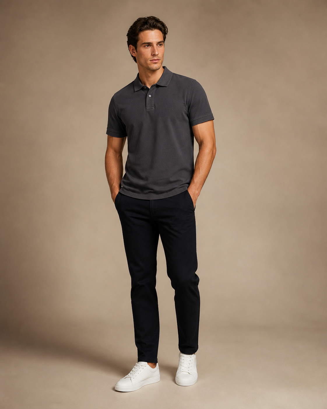 BOSS - POLO HOMME NOIR SLIM FIT | COLLEKT PARIS