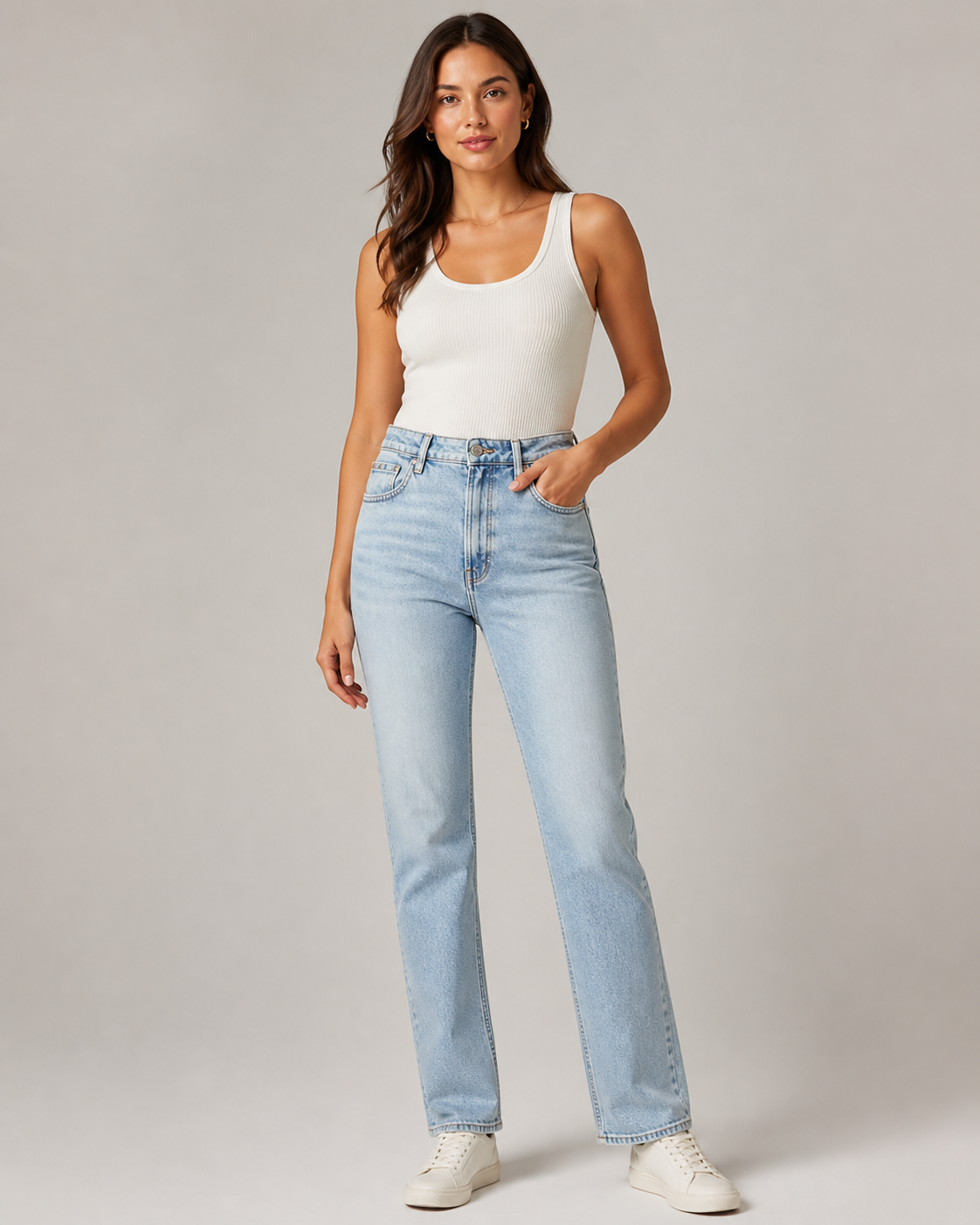 CALVIN KLEIN - JEAN FEMME BLEU CLAIR MOM FIT | COLLEKT PARIS