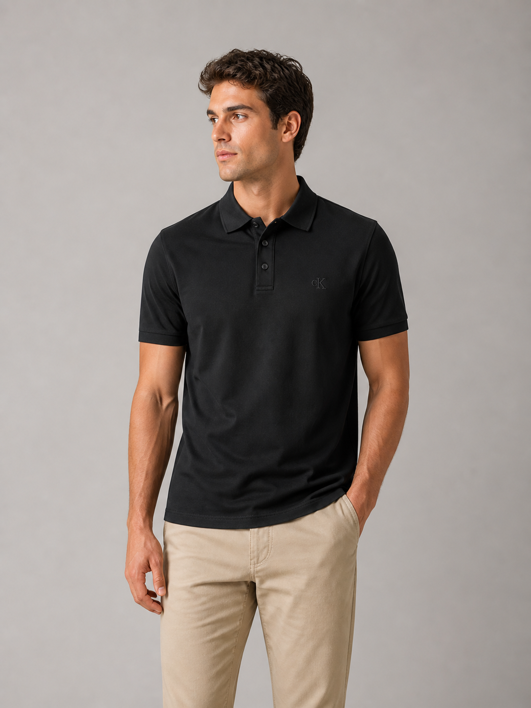 CALVIN KLEIN - POLO HOMME NOIR | COLLEKT PARIS