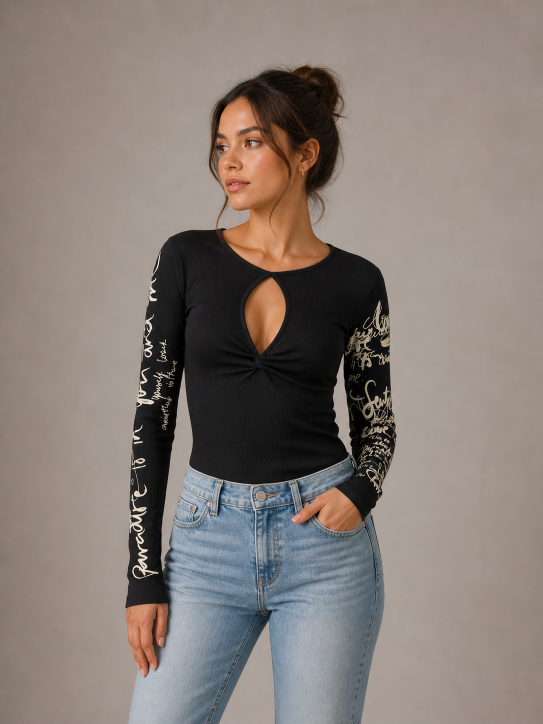 DESIGUAL - T-SHIRT FEMME NOIR NALA | COLLEKT PARIS