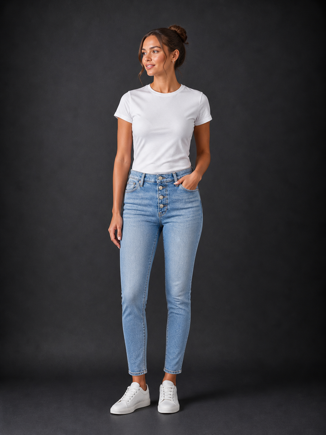 CALVIN KLEIN - JEAN MOM FEMME BLEU CLAIR | COLLEKT PARIS
