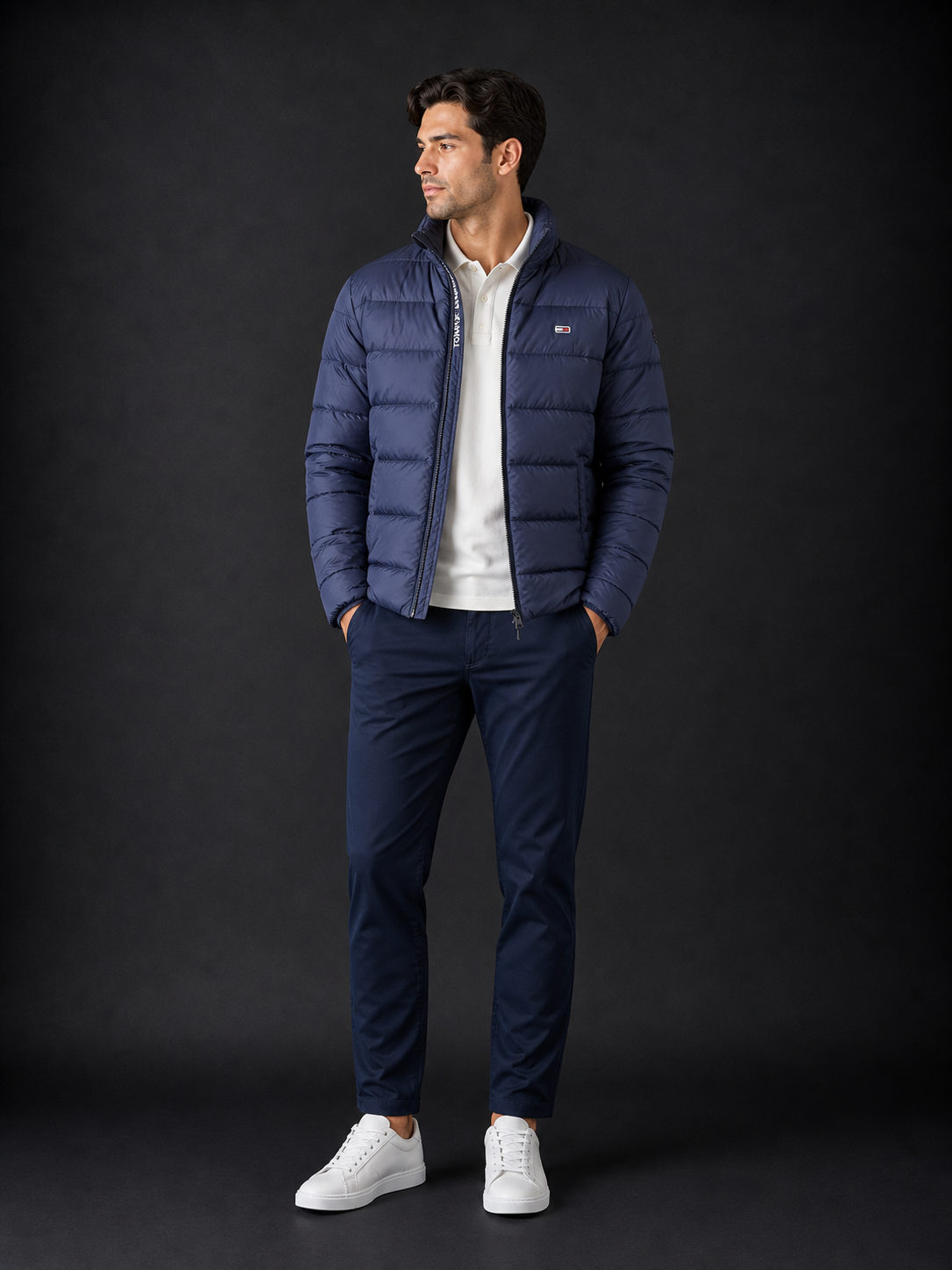TOMMY HILFIGER - VESTE HOMME BLEUE ZIPPÉE | COLLEKT PARIS
