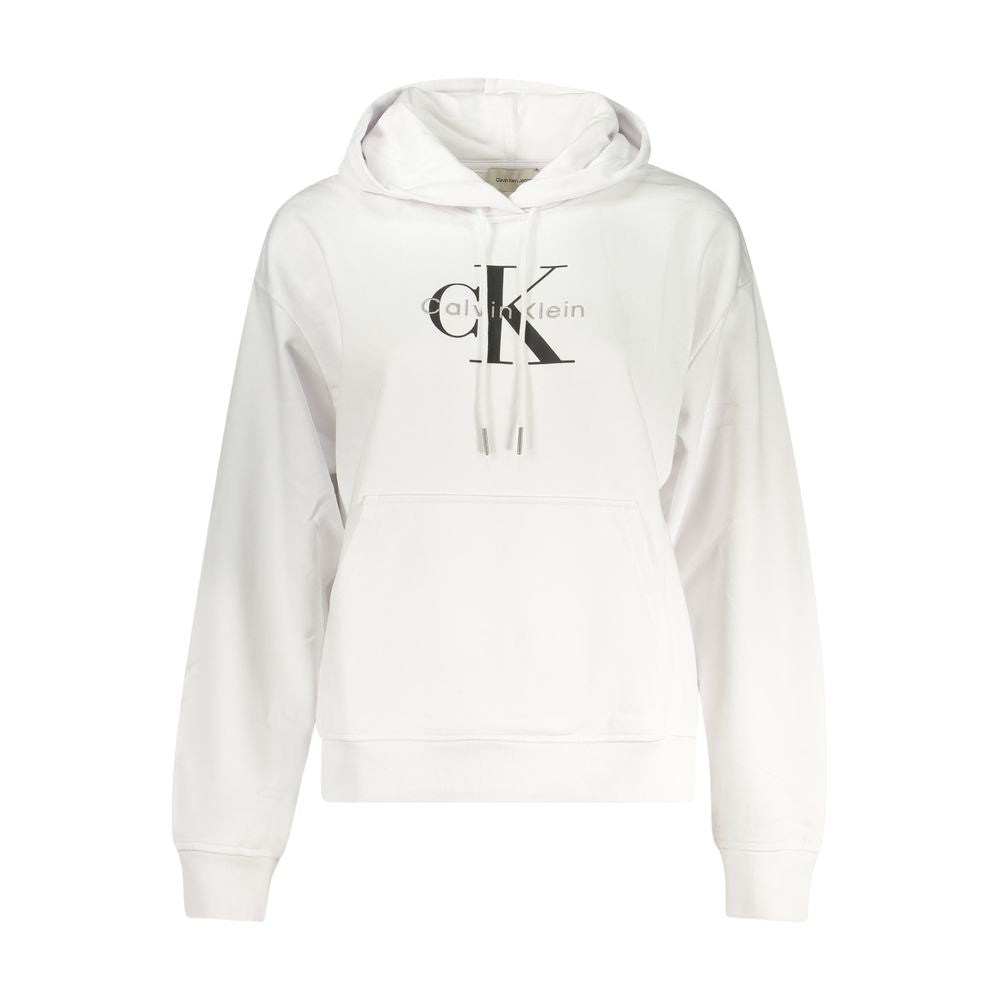 CALVIN KLEIN - SWEAT À CAPUCHE FEMME BLANC | COLLEKT PARIS