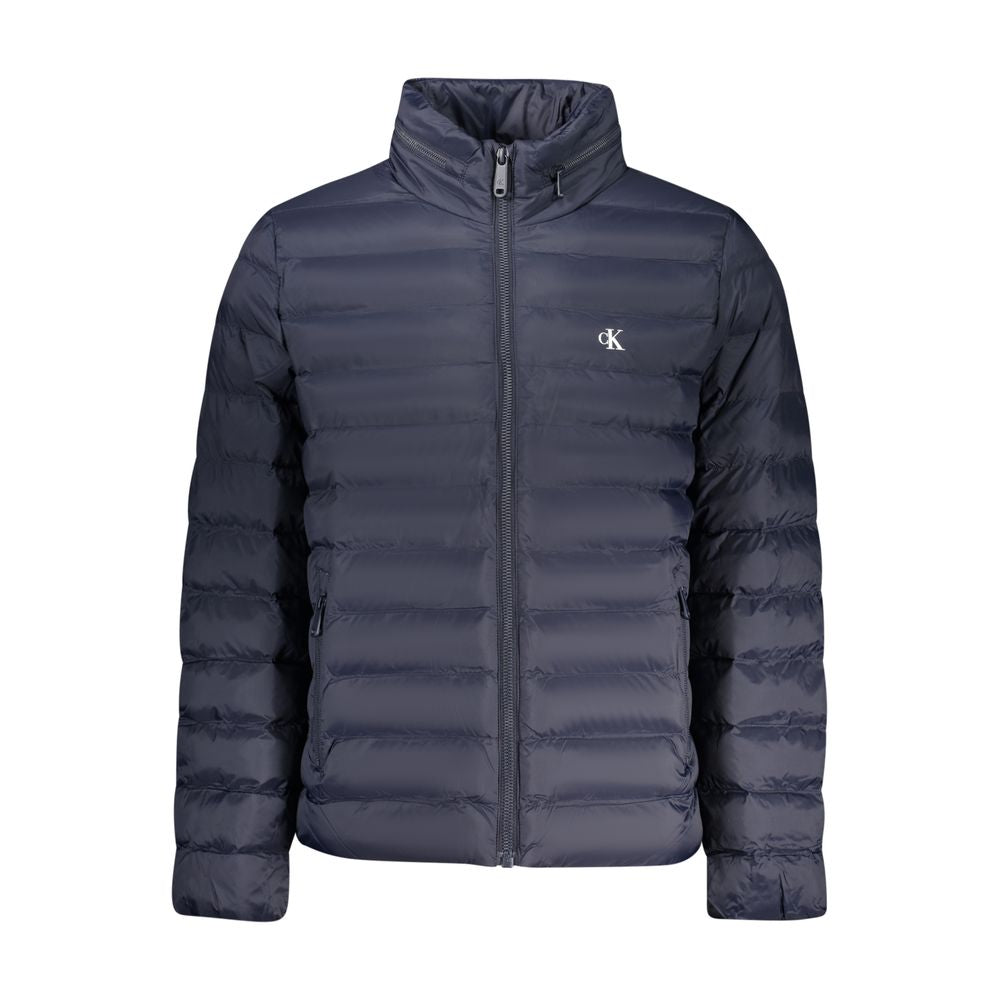 CALVIN KLEIN - VESTE HOMME BLEUE À CAPUCHE AMOVIBLE | COLLEKT PARIS