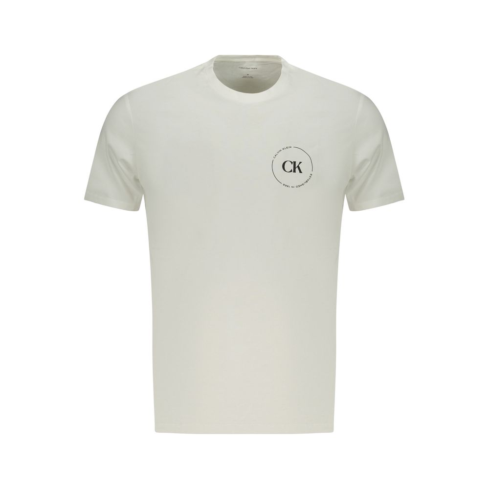 CALVIN KLEIN - T-SHIRT HOMME BLANC EN COTON | COLLEKT PARIS