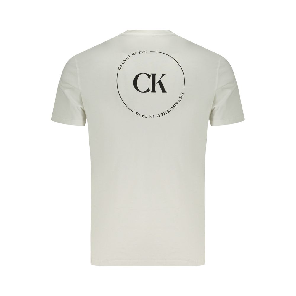 CALVIN KLEIN - T-SHIRT HOMME BLANC EN COTON | COLLEKT PARIS