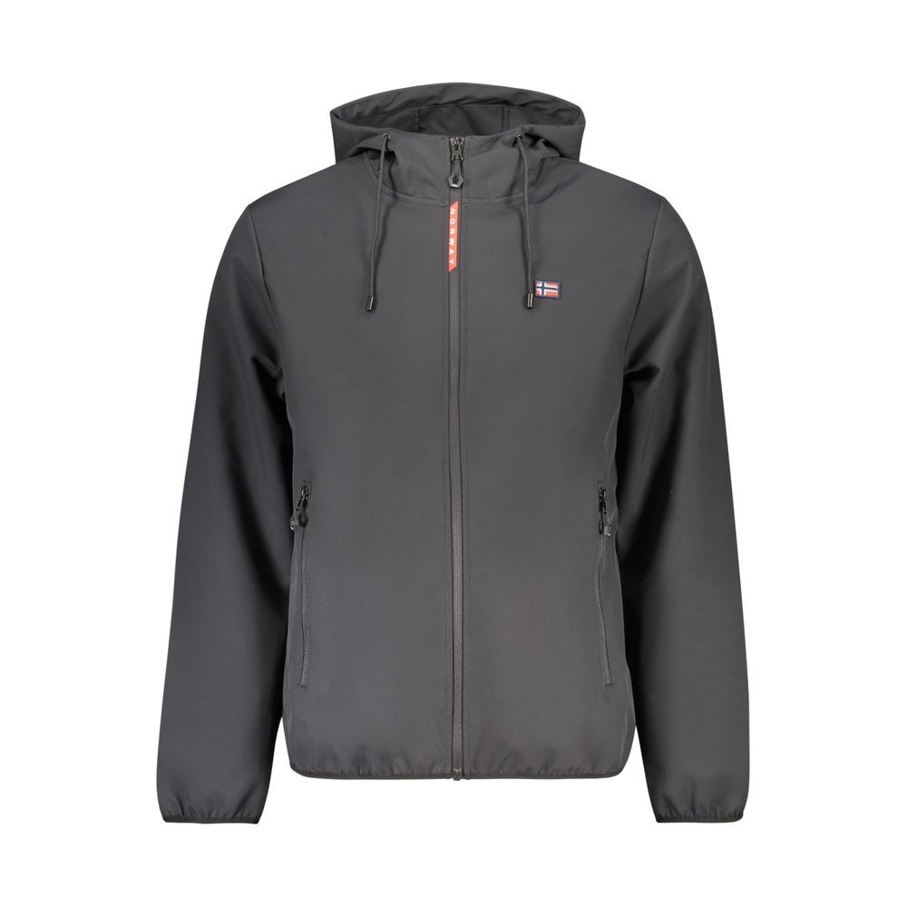 NORWAY 1963 - VESTE SOFTSHELL HOMME NOIRE À CAPUCHE | COLLEKT PARIS