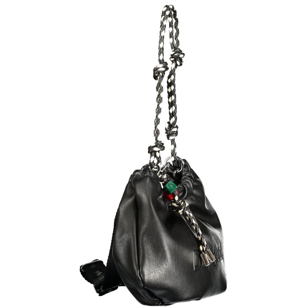DESIGUAL - SAC À MAIN FEMME HALF LOGO WAVERLY NOIR | COLLEKT PARIS