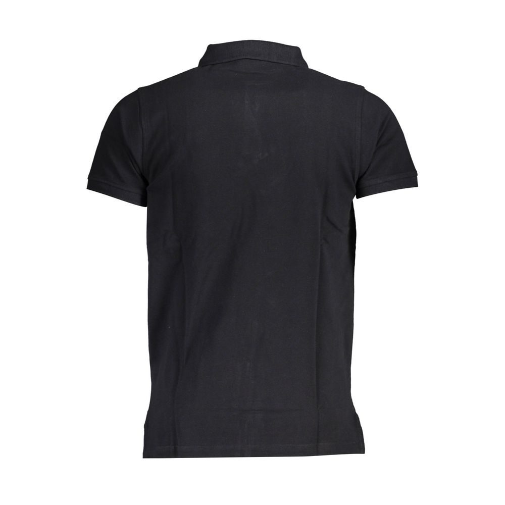 NORWAY 1963 - POLO HOMME NOIR LOGO APPLIQUÉ | COLLEKT PARIS