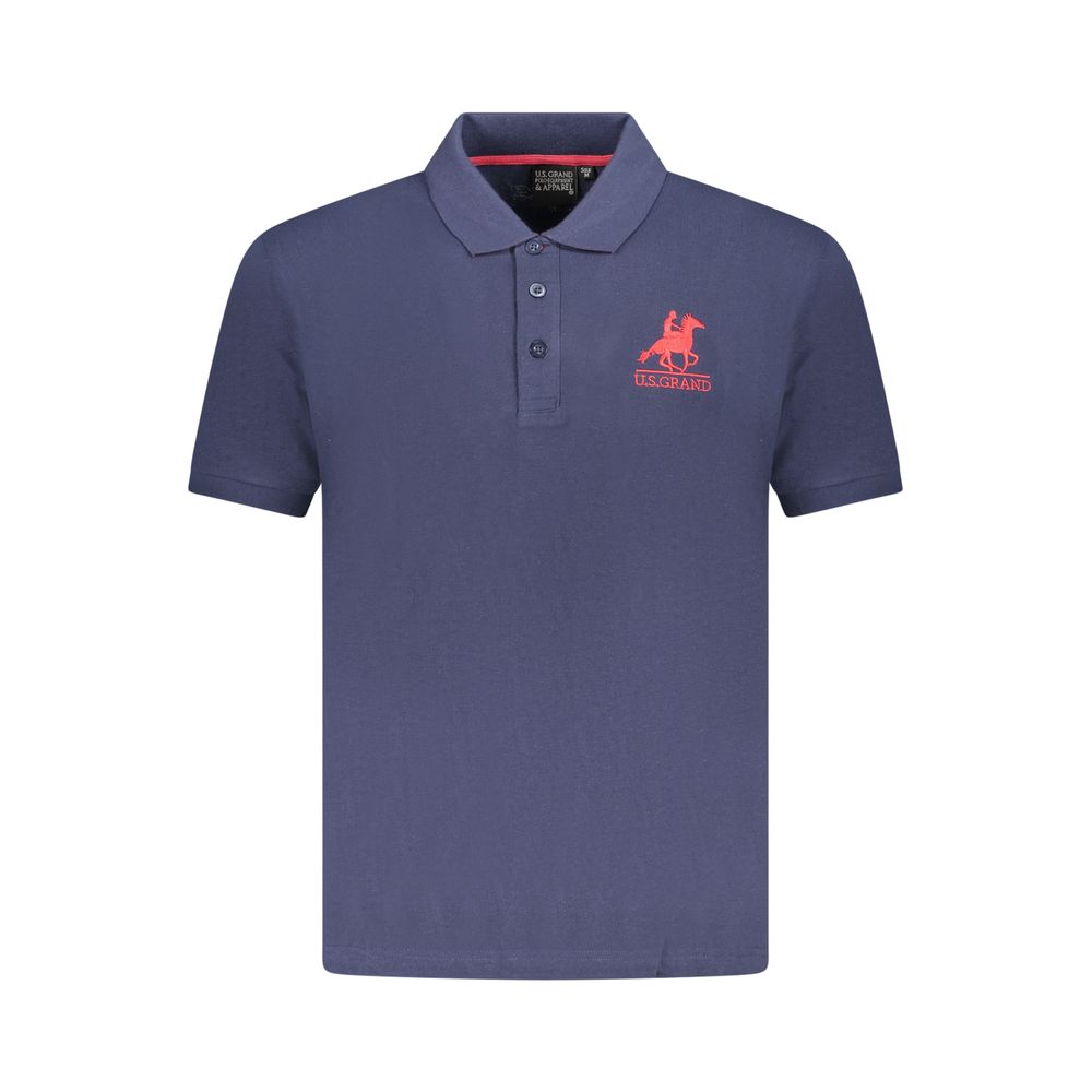 U.S. GRAND - POLO HOMME BLEU LOGO BRODÉ | COLLEKT PARIS