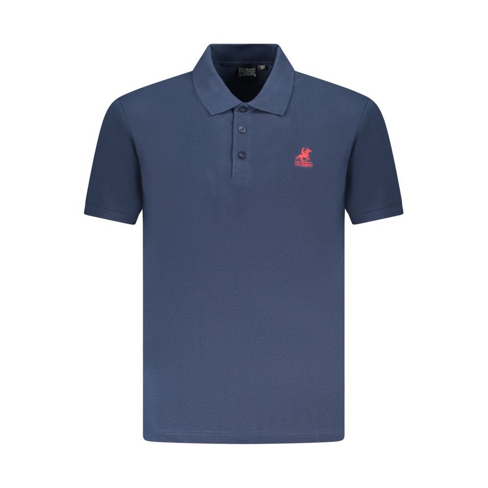 U.S. GRAND - POLO HOMME BLEU LOGO BRODÉ | COLLEKT PARIS