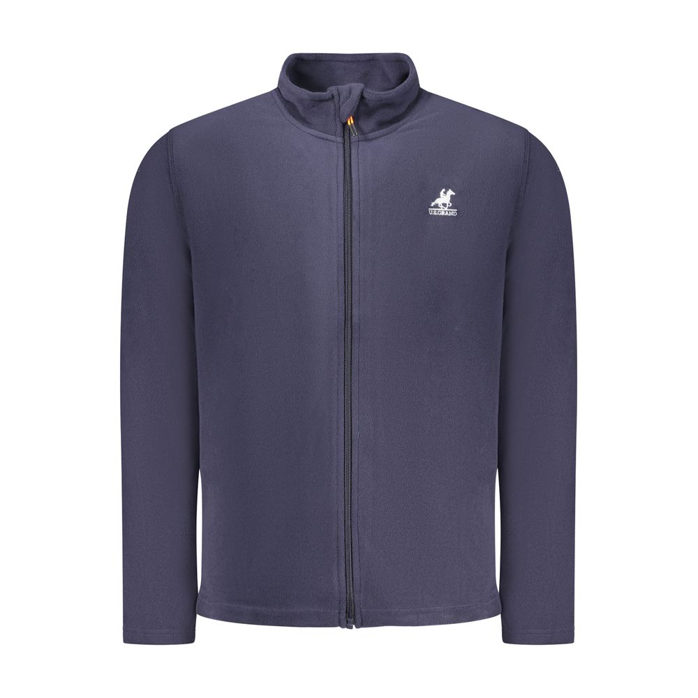 U.S. GRAND - SWEAT POLAIRE HOMME BLEU LOGO BRODÉ | COLLEKT PARIS