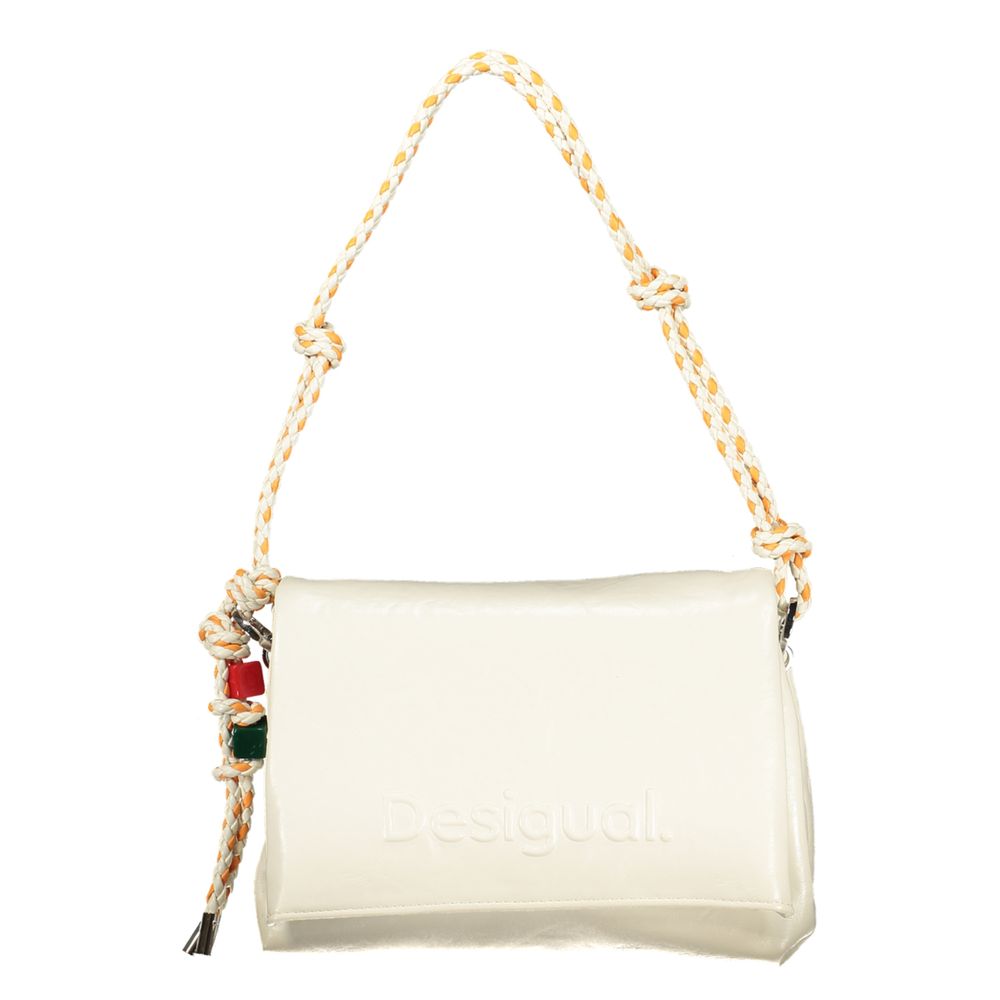 DESIGUAL - SAC À MAIN FEMME ÉCRU HALF LOGO BAG VENECIA 4.0 | COLLEKT PARIS