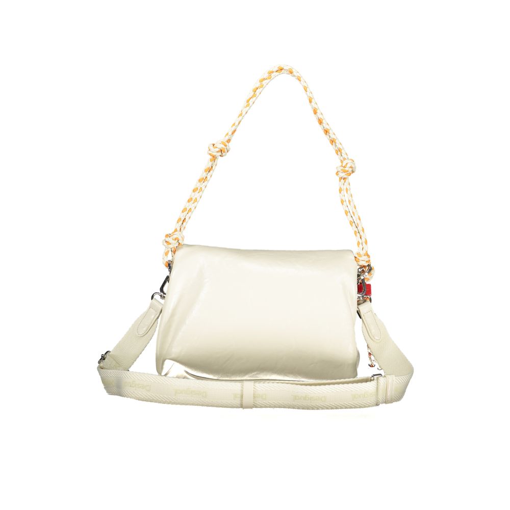 DESIGUAL - SAC À MAIN FEMME ÉCRU HALF LOGO BAG VENECIA 4.0 | COLLEKT PARIS