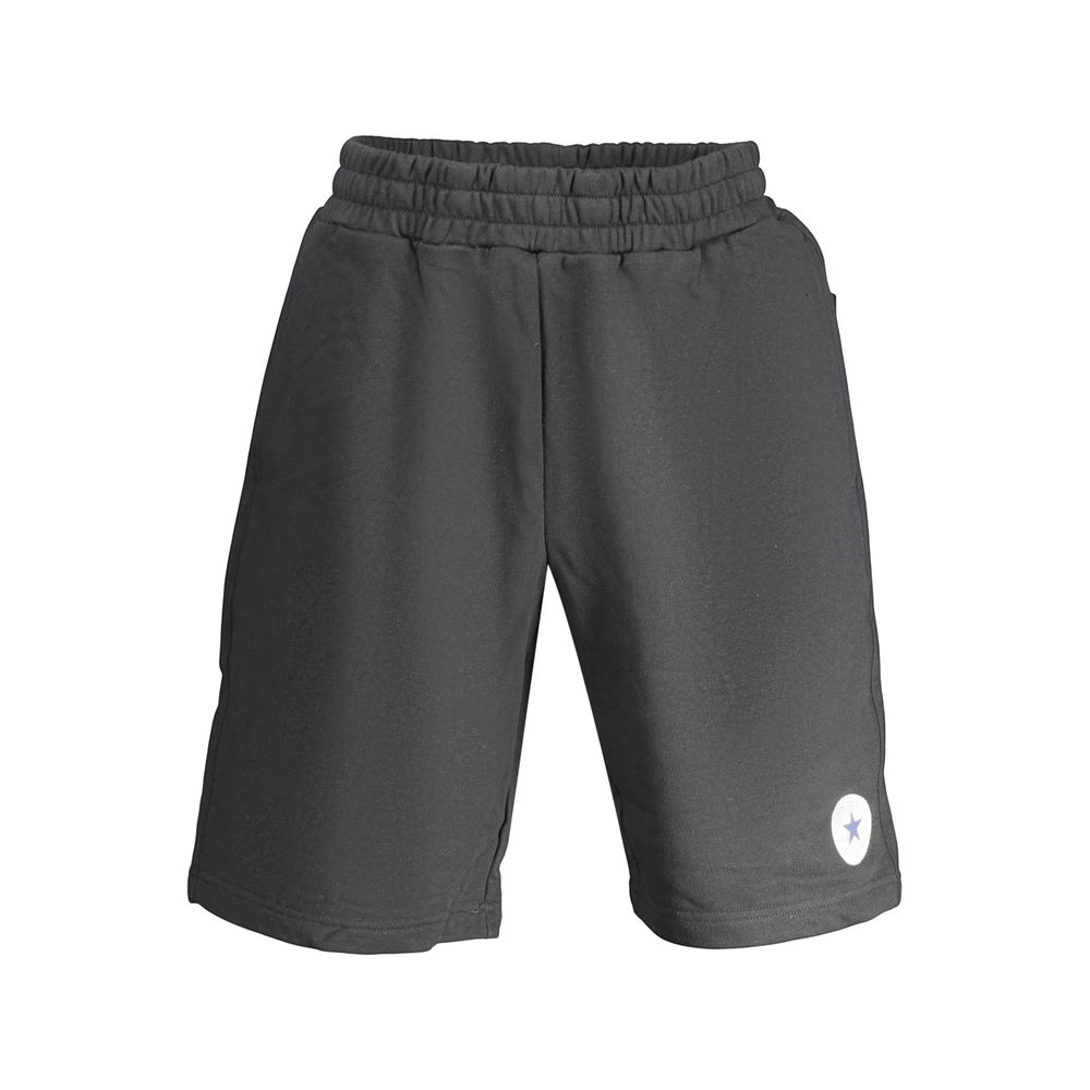 CONVERSE - SHORT HOMME NOIR LOGO APPLIQUÉ | COLLEKT PARIS
