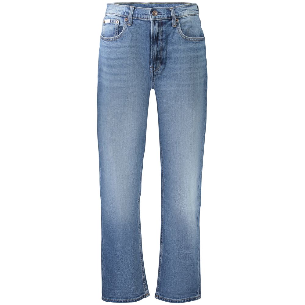 CALVIN KLEIN - JEAN FEMME BLEU HIGH RISE TAPERED | COLLEKT PARIS